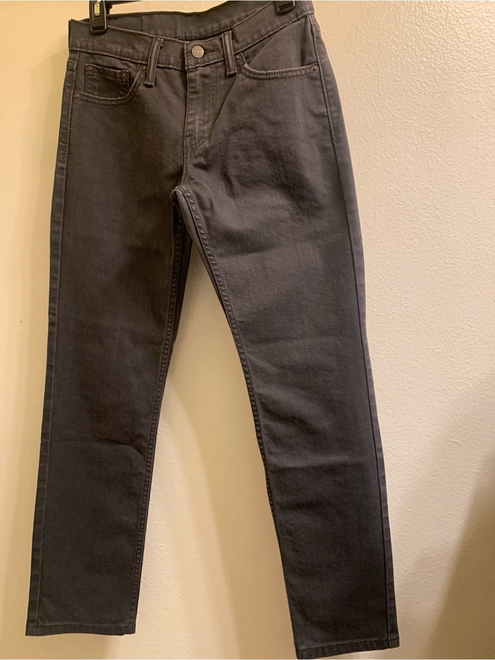 Levi's Men's Slim Straight Jeans in Charcoal Black